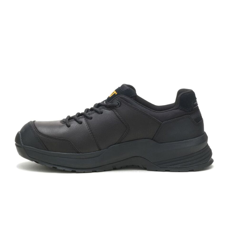 Caterpillar Mens Streamline 2.0 Leather Composite Toe Black Shoes (NWT) - Picture 3 of 5